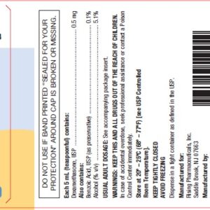 Dexamethasone Elixir 0.5 MG/5ML Oral Solution 237ml 6498050924