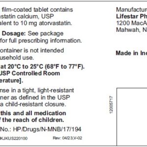 ATORVASTATIN CAL 10MG TAB 1000CT